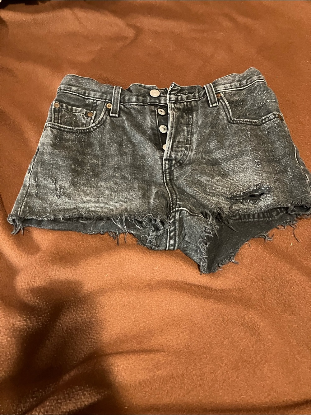 Levi Black Denim Shorts
